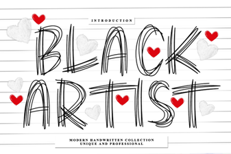 Bold and Creative Black Artist Font for Modern Design