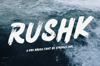 Rushk Font – Bold Display Typeface for Creative Designs
