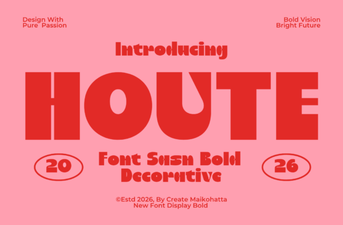 Houte Font: a Modern Typeface for Bold Creative Projects