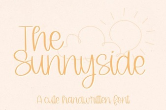 The Sunnyside Font: a Bright and Cheerful Typeface for Designers