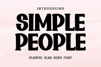 Simple People Font - Free Slab Serif Typeface Download